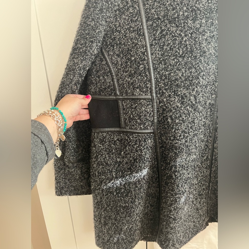 Vintage Novelti Wool Blend Grey Pea Coat 🧥 Size 16 / 18 XXL - Picture 17 of 17